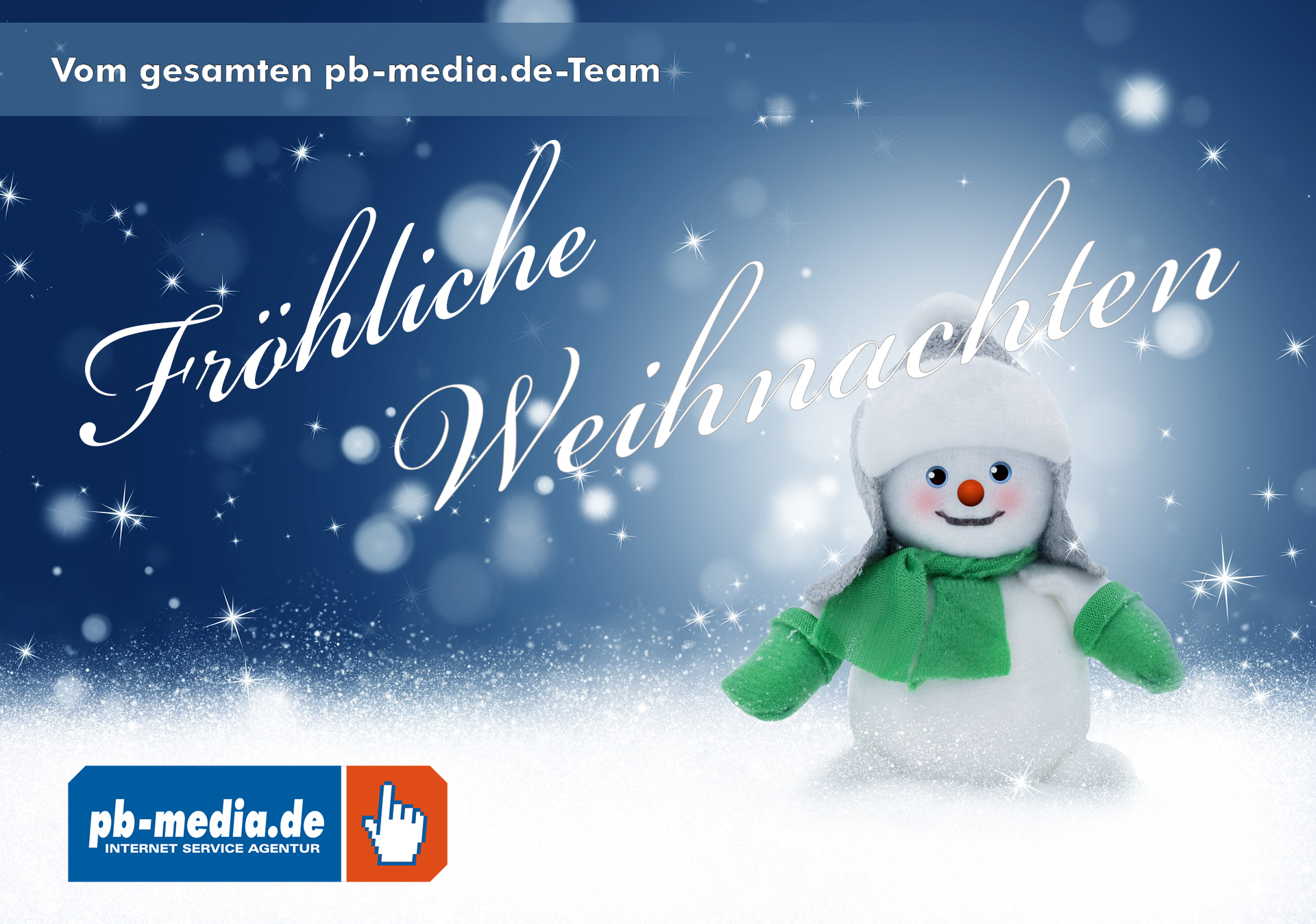 Fröhliche Weihnachten vom gesamten pb-media.de-Team
